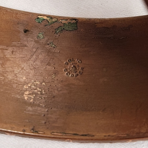 Southwest Copper Turquoise Cuff Bracelet - Picture 6 of 11